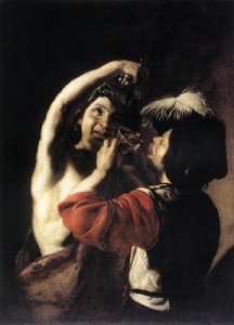 Bartolomeo Manfredi, Bacco e un bevitore