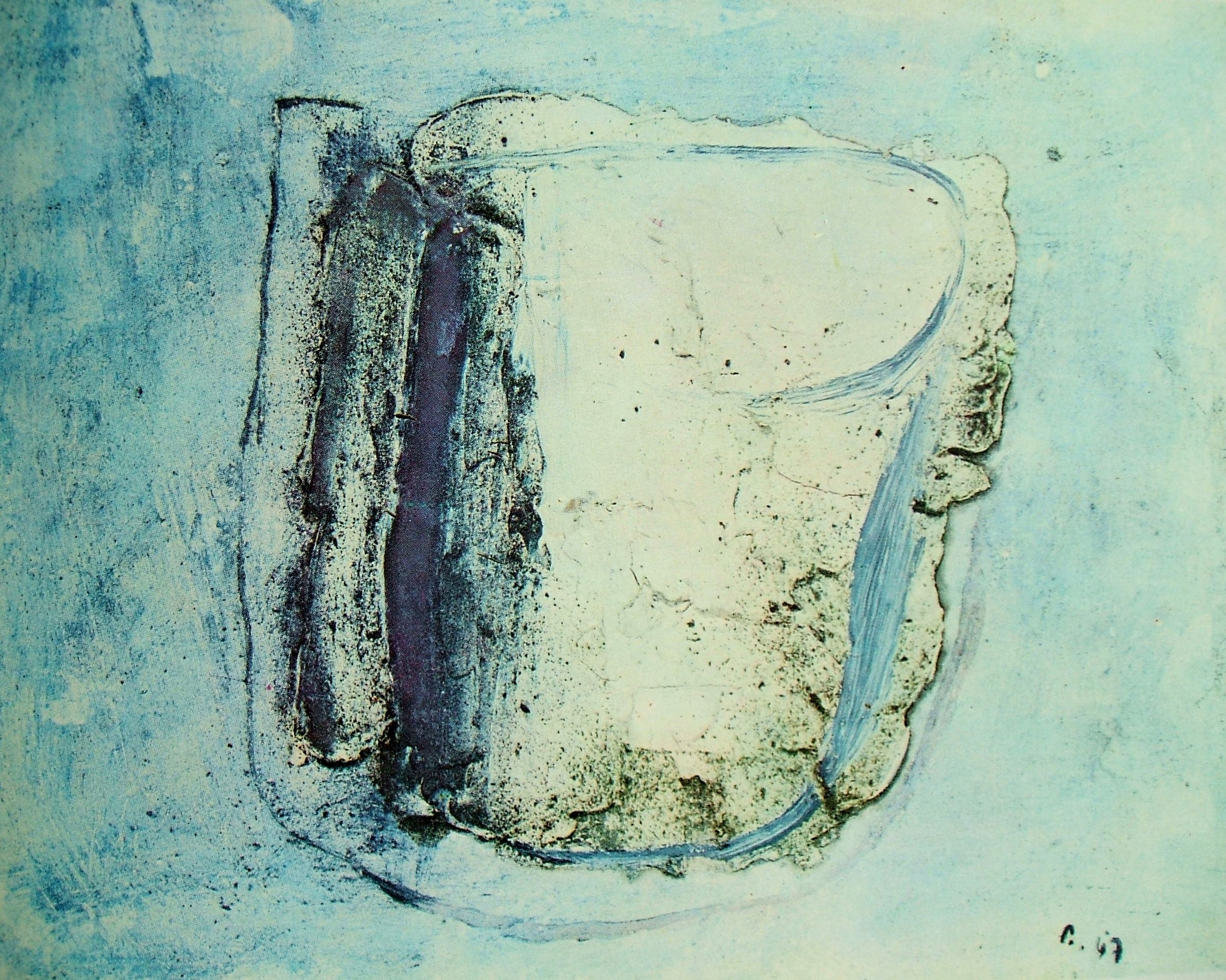 J. Fautrier, Il vaso, 1947